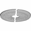 Ekena Millwork Raymond Ceiling Medallion, Two Piece (Fits Canopies up to 3 5/8"), 17 5/8"OD x 3 5/8"ID x 7/8"P CM17RA2